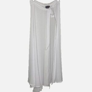 Hot Miami Styles White Sheer Beach Sarong Size S